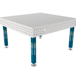 Table de soudage PLUS INOX 1500 x 1480 mm Grille - 50x50mm, Système - Φ16, Pieds - Sur socle, Plateau - Plateau PLUS INOX