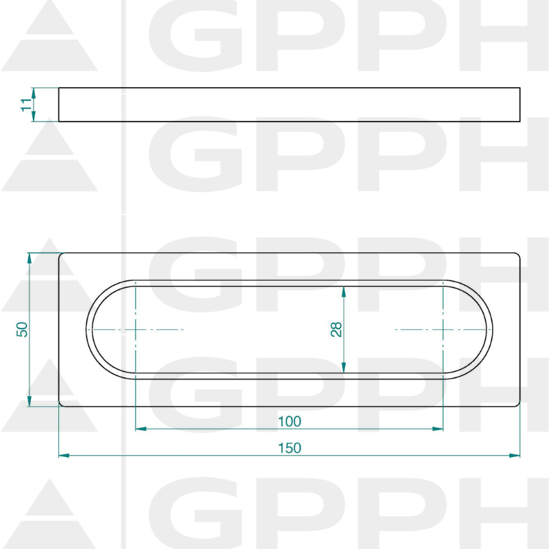 Butée 150, Système - Φ28, Série - PLUS dessin technique