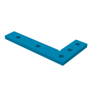 Angle precision square (flat) 275x150mm, System - Φ16, Series - PRO