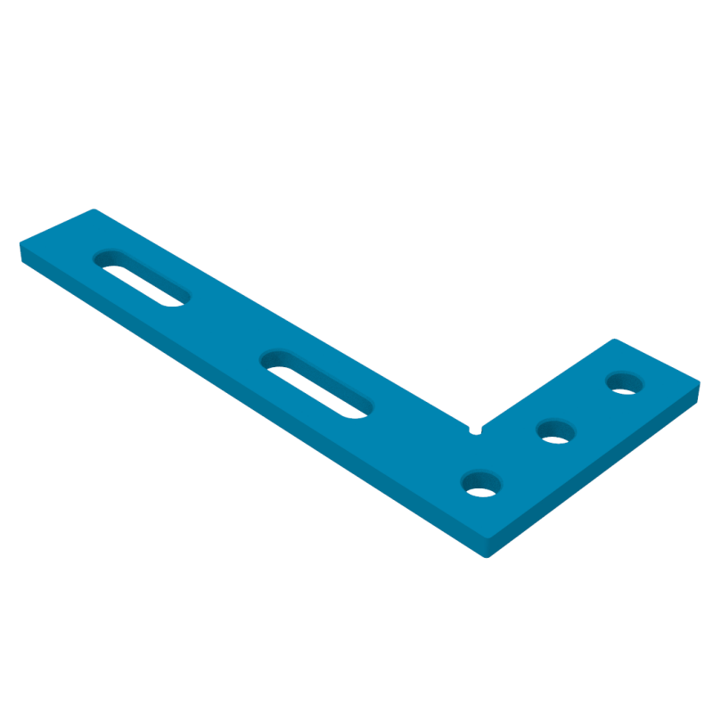 Escuadra plana 320x150mm, Sistema - Φ16, Serie - PLUS