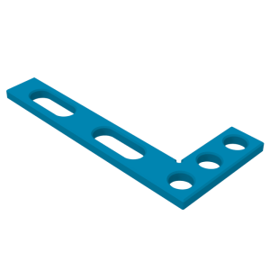 Angle precision square (flat) 320x150mm, System - Φ28, Series - PRO