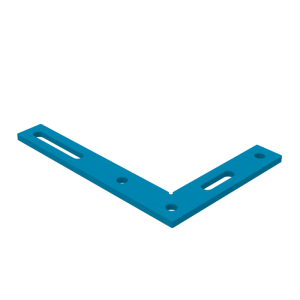 Angle precision square (flat) 350x250mm, System - Φ16, Series - PLUS