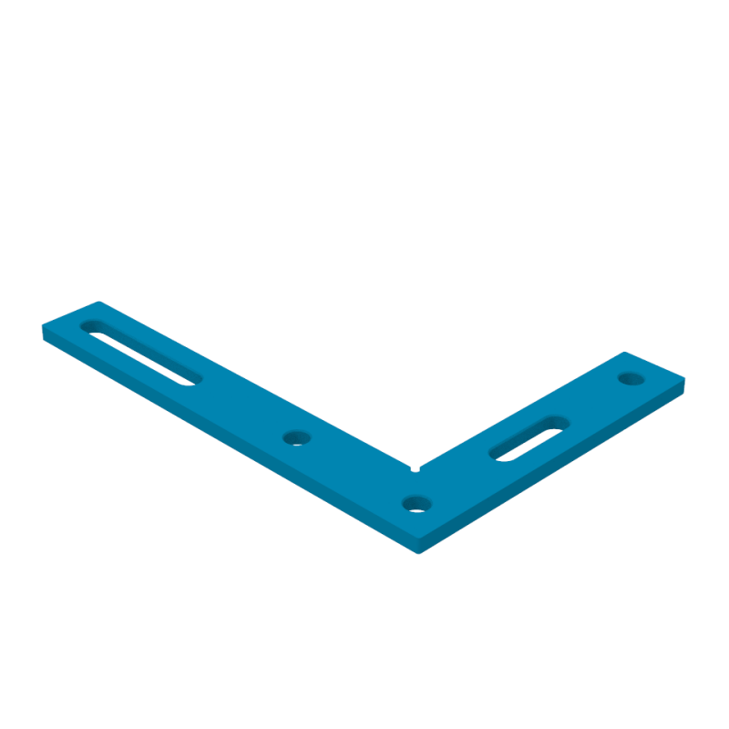 Escuadra plana 350x250mm, Sistema - Φ16, Serie - PLUS