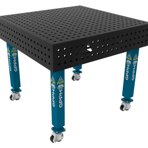 Welding table PLUS Size - 1000x1000mm, Grid - 50x50mm, System - Φ16, Legs - On wheels