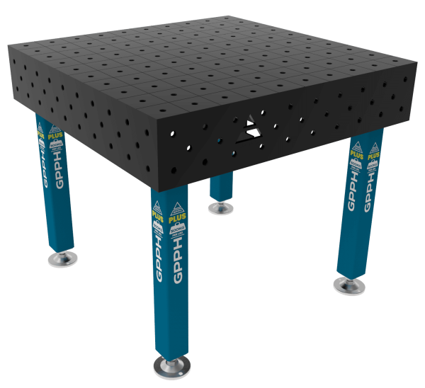 Welding Table PLUS Size - 1000x1000mm, Grid - 100x100mm, System - Φ16, Legs - On feet