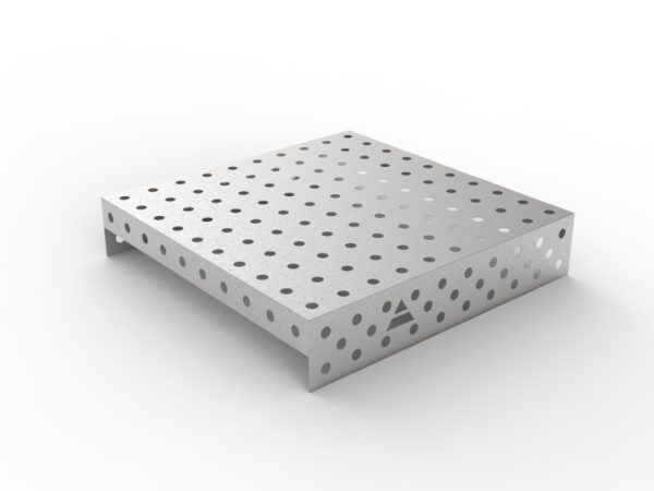 Cache en acier inoxydable 1000 x 1000, maillage 100 x 100, fi28