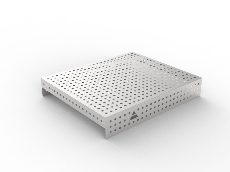 Nakładka nierdzewna 1200x1000 w siatce 50x50, fi16