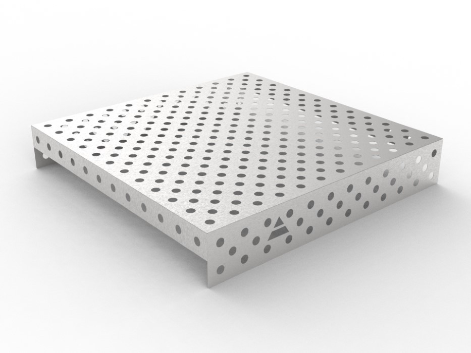 Nakładka nierdzewna 1200x1200 w siatce diagonalna, fi28