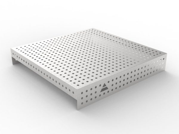 Nakładka nierdzewna 1200x1200 w siatce 50x50, fi16