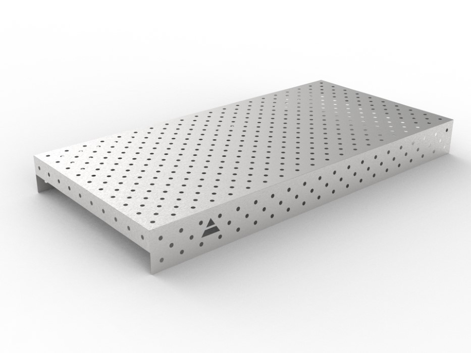 Nakładka nierdzewna 2000x1000 w siatce diagonalnej, fi16