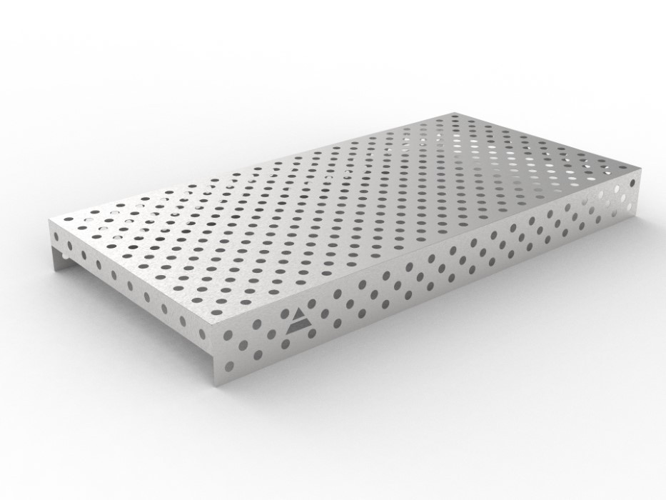 Nakładka nierdzewna 2000x1000 w siatce diagonalnej, fi28