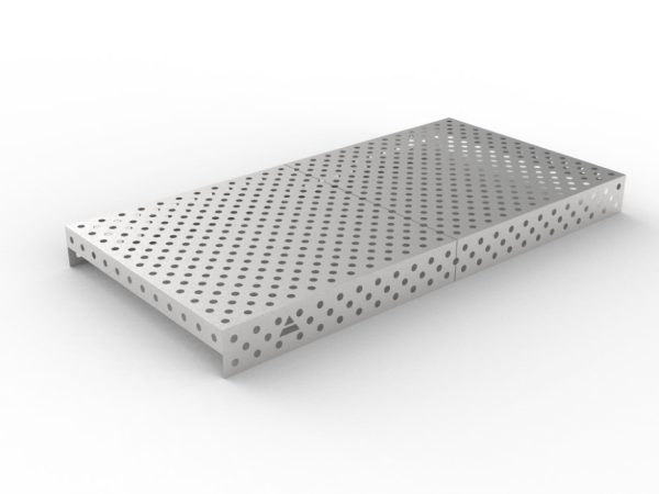 Nakładka nierdzewna 2400x1200 w siatce diagonalnej, fi28