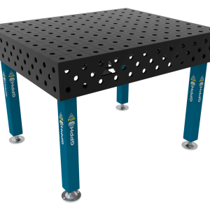 Schweißtisch PLUS Größe – 1200 x 1000 mm, Gitter – 100 x 100 mm, System – Φ28, Beine – Auf Füßen