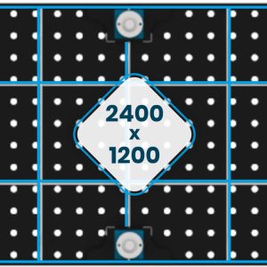 Nervures de table 2400 x 1200 mm