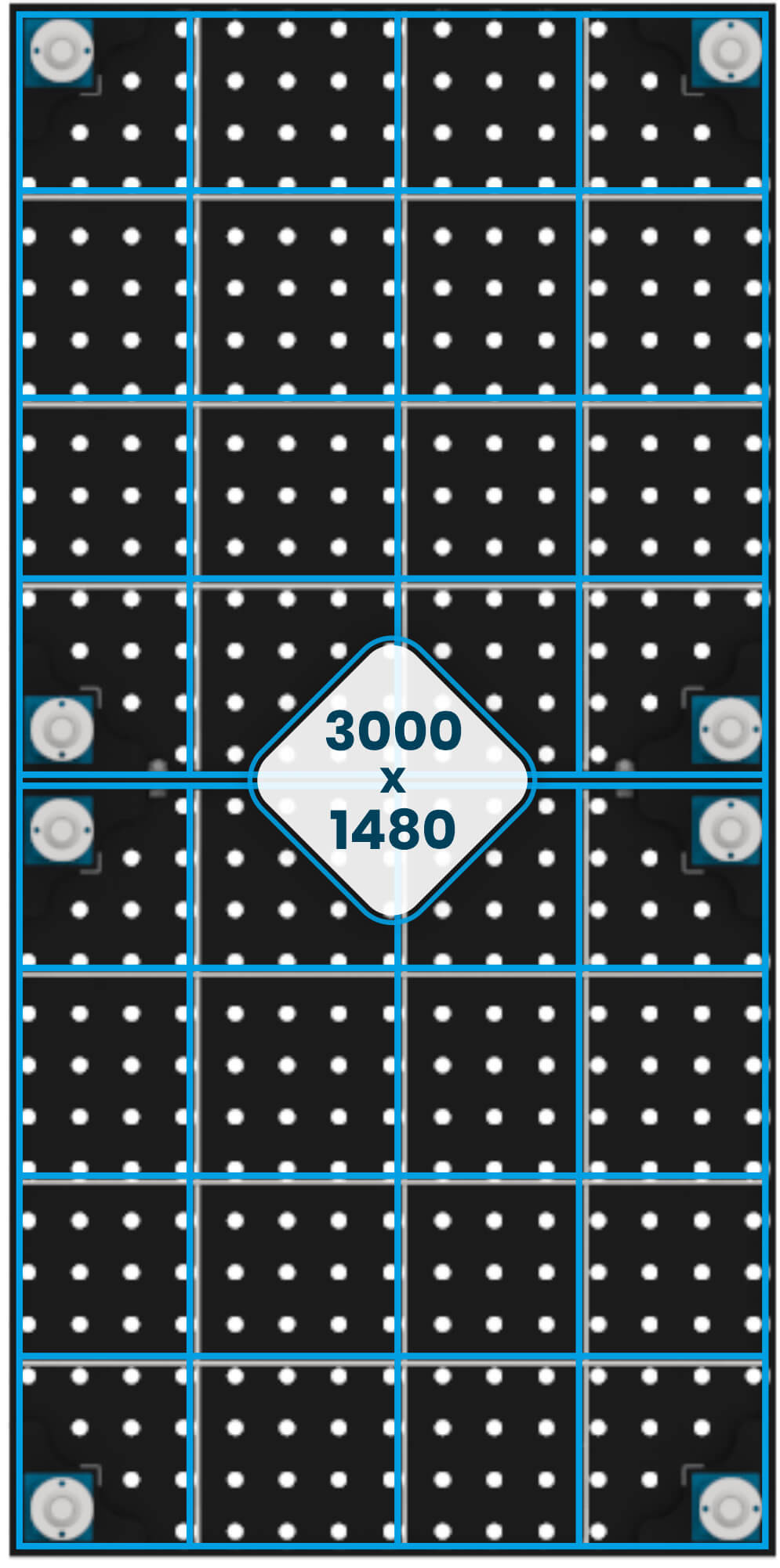 Reforcements de mesa 3000 x 1480 mm