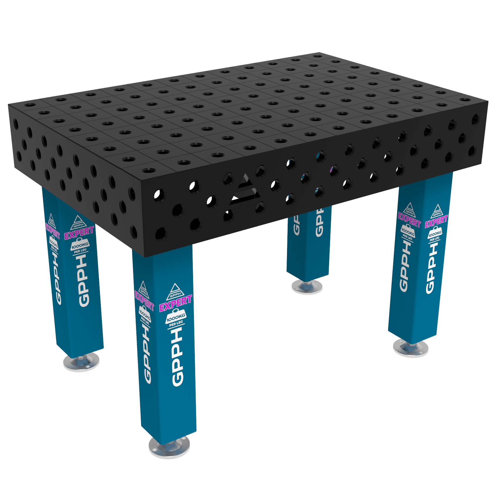 EXPERT Welding Table Size - 1200x800mm, Grid - 100x100mm, System - Φ28, Legs - On feet
