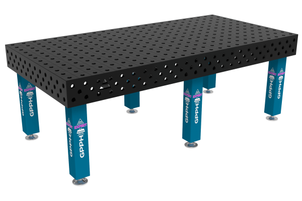 Table de Soudage EXPERT Taille - 2400x1200mm, Grille - 100x100mm, Système - Φ28, Pieds - Sur embases