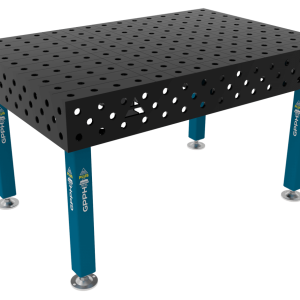 Table de soudage PLUS Grille - 100x100 mm, Système - Φ28, Dimensions - 1500x1000 mm, Pieds - Sur patins