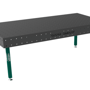 SMART welding table Grid - 100x100mm, System - Φ16, Size - 2400x1200mm, Legs - On feet, Top - 15mm