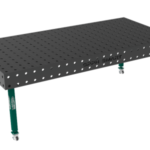 SMART welding table Grid - 100x100mm, System - Φ28, Size - 2400x1200mm, Legs - On wheels, Tabletop - 12mm