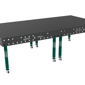 Svařovací stůl SMART Mřížka - 100x100mm, Systém - Φ28, Rozměr - 3000x1480mm, Nohy - Na kolečkách, Deska - 15mm