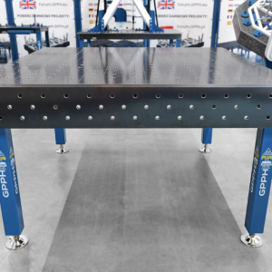 Stół Spawalniczy PLUS Siatka - 100x100mm, System - Φ16, Rozmiar - 1500x1480mm