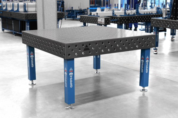 Mesa de soldadura PRO Malla: 100 x 100 mm, sistema: Φ28, tamaño: 1500 x 1480 mm