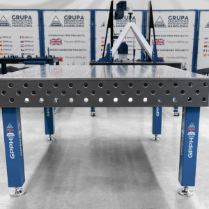 Mesa de soldadura PRO Malla: 100 x 100 mm, sistema: Φ28, tamaño: 1500 x 1480 mm