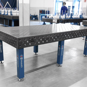Table de soudage PRO Grille - diagonale, Système - Φ28, Dimensions - 2400 x 1200 mm