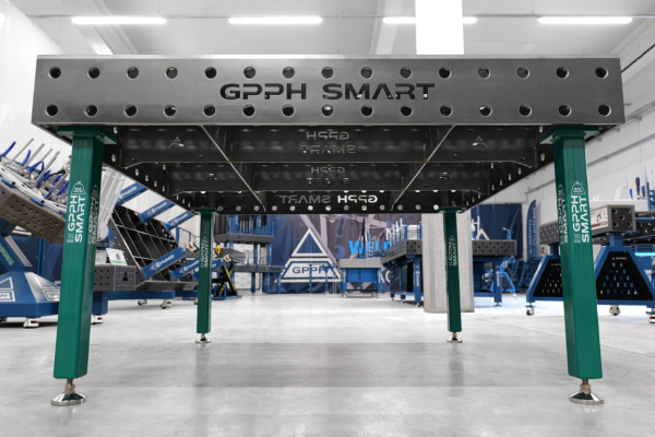 SMART welding table Grid - 100x100mm, System - Φ28, Size - 1500x1480mm,  Top - 12mm