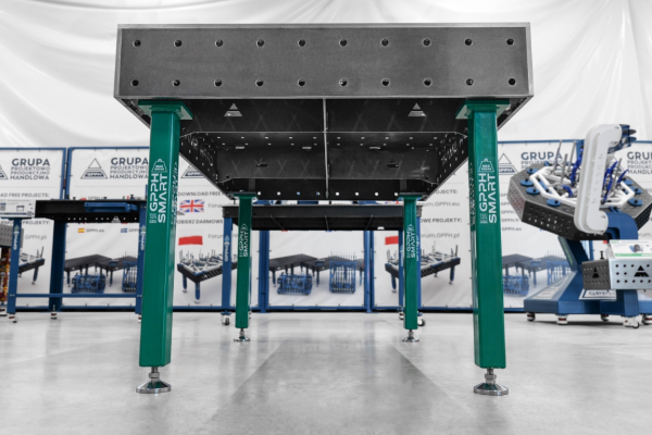 SMART welding table Grid - 100x100mm, System - Φ16, Size - 1500x1000mm, Top - 12mm
