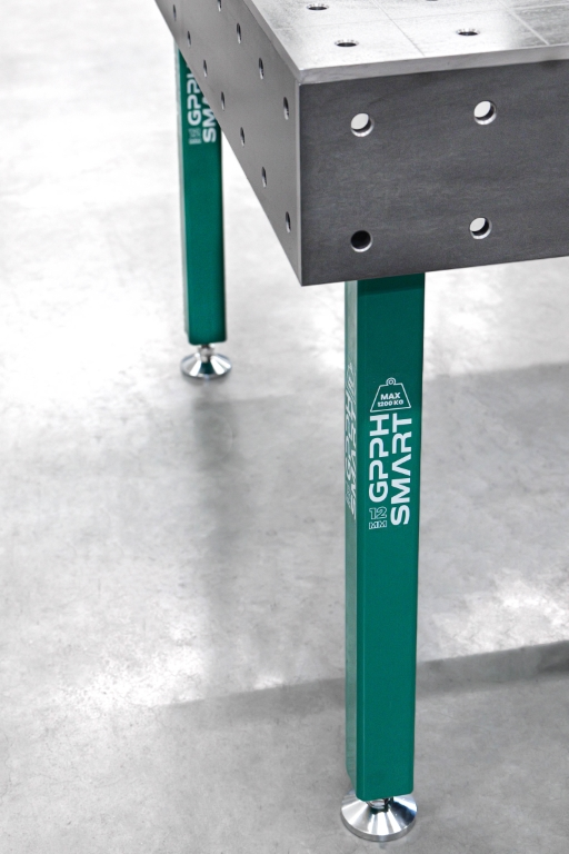 SMART welding table Grid - 100x100mm, System - Φ16, Size - 2400x1200mm,  Top - 12mm