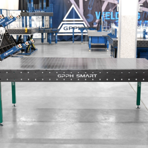 SMART welding table Grid - 100x100mm, System - Φ16, Size - 2400x1200mm,  Top - 12mm