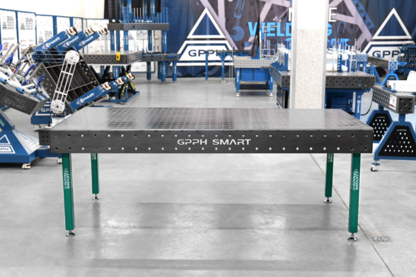 SMART welding table Grid - 100x100mm, System - Φ16, Size - 2400x1200mm,  Top - 12mm