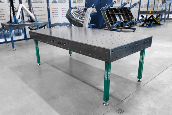 SMART welding table Grid - 100x100mm, System - Φ16, Size - 2400x1200mm,  Top - 12mm