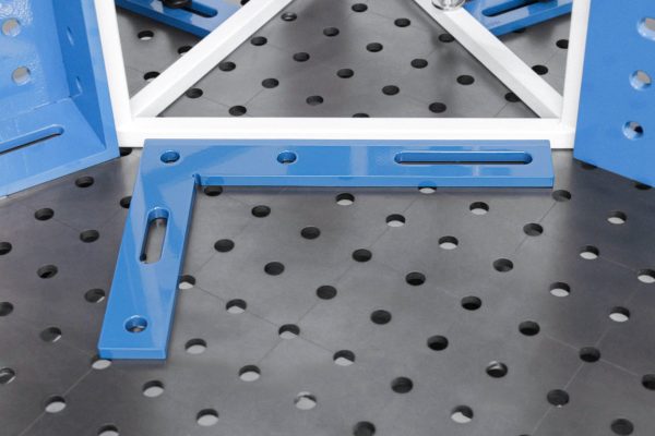 Angle precision square (flat) 350x250mm, System - fi16 mm, Series - PLUS