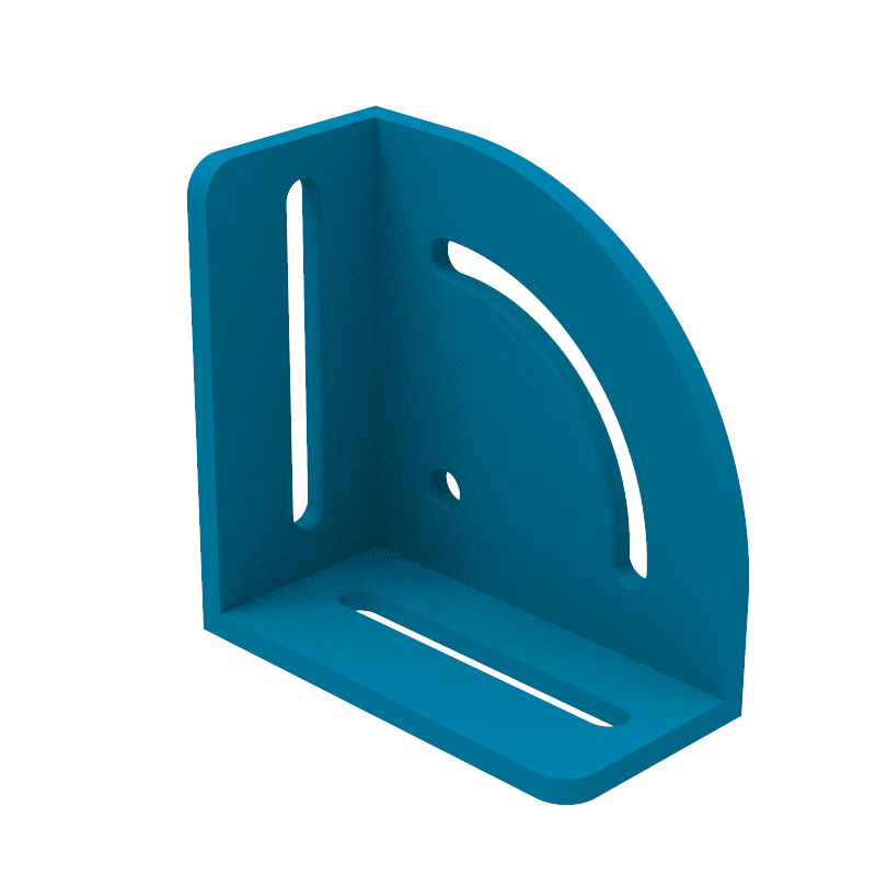 Kątownik 200x200mm, System - Φ16, Seria - PLUS