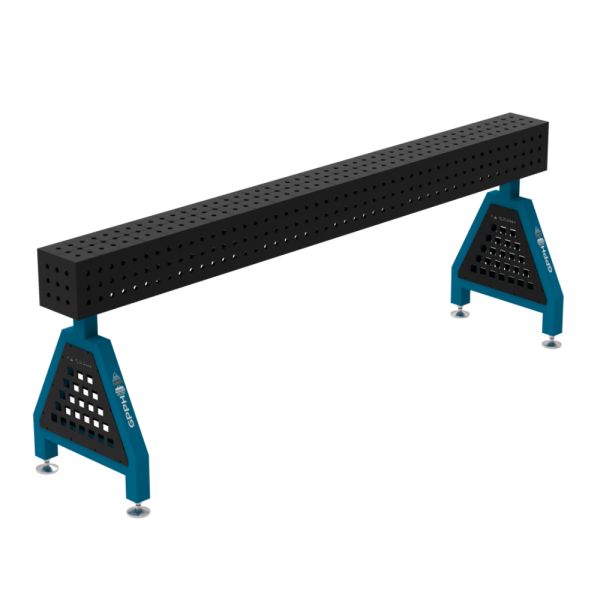Schweißunterlage TRESTLE PLUS 2400x200x200 mm - System fi 16 - Maschenweite 50x50 mm - Auf Füßen