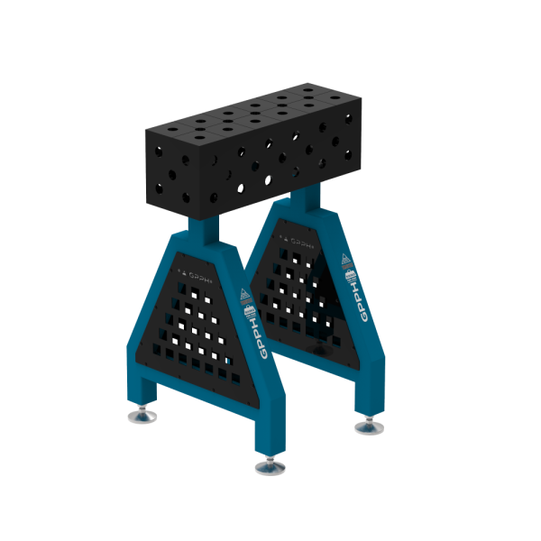 TRESTLE ECO welding support 600x200x200 mm - system fi 28 - DIAGONAL mesh - On feet