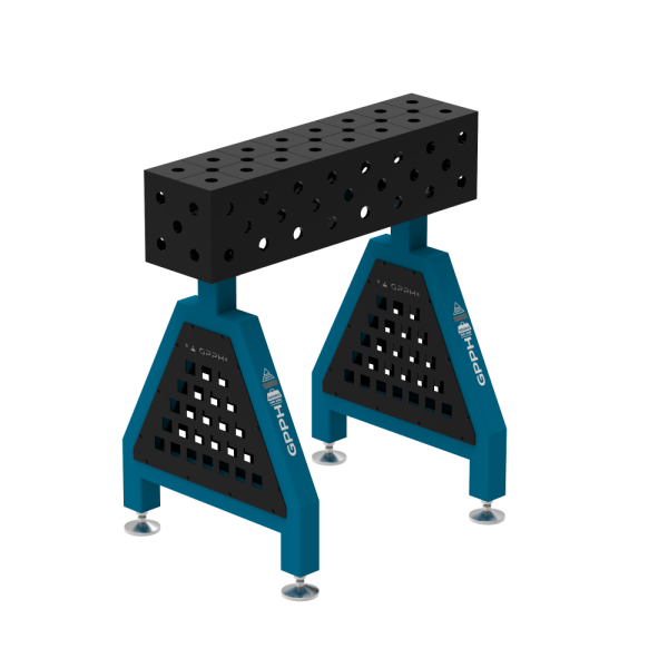 TRESTLE ECO welding support 800x200x200 mm - system fi 28 - DIAGONAL mesh - On feet