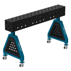 TRESTLE ECO welding support 1500x200x200 mm - system fi 28 - DIAGONAL mesh - On wheels