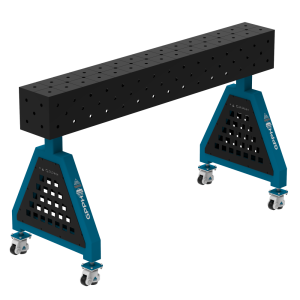 TRESTLE ECO welding support 1500x200x200 mm - system fi 16 - DIAGONAL mesh - On wheels