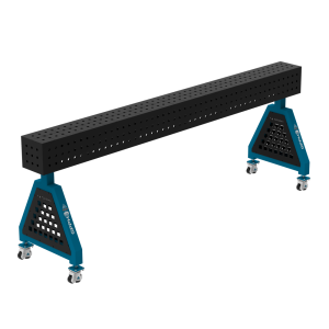 Suport de sudură TRESTLE ECO 2400x200x200 mm - sistem fi 16 - Plasă 50x50 mm - Pe roți