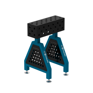 Svařovací podpora TRESTLE PRO 600x200x200 mm - systém fi 28 - DIAGONÁLNÍ síť - Na nožkách
