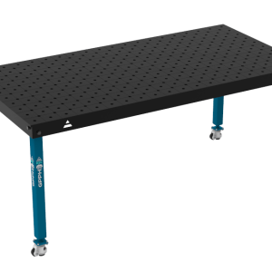 Svařovací stůl BASIC Rozměry – 2000 x 1000 mm, systém – Φ16, nohy – na kolečkách, síť – DIAGONÁLNÍ