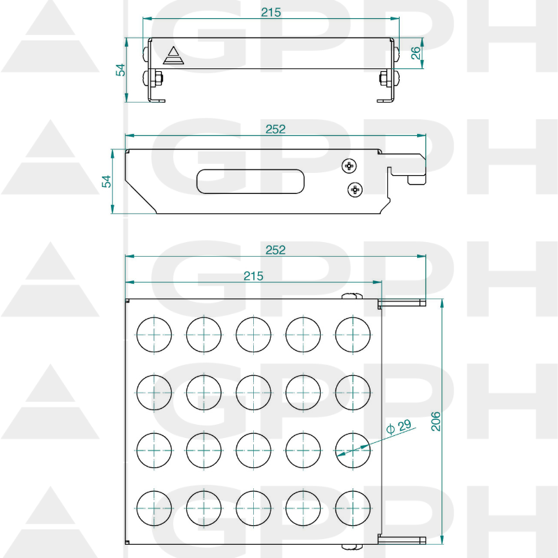 Raft mobil pentru știfturi M fi28 mm – desen tehnic