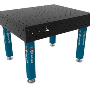 Table de soudage PRO Grille - 100x100 mm, Système - Φ16, Dimensions - 1200x1200 mm, Pieds - Sur patins
