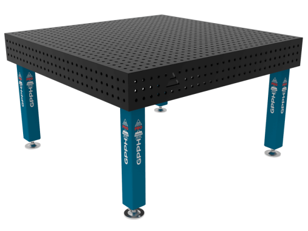 Mesa de soldadura PRO Malla - 50x50 mm, Sistema - Φ16, Tamaño - 1500x1480 mm, Patas - Sobre patas