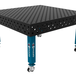 Mesa de soldadura PRO System - Φ28, tamaño - 1500 x 1480 mm, patas - con ruedas, rejilla - DIAGONAL