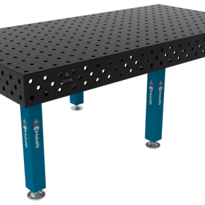 Table de soudage PRO Grille - 100x100mm, Système - Φ28, Dimensions - 2400x1200mm, Pieds - Sur patins